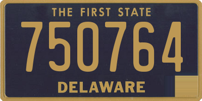 DE license plate 750764