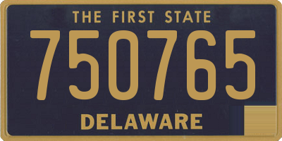 DE license plate 750765
