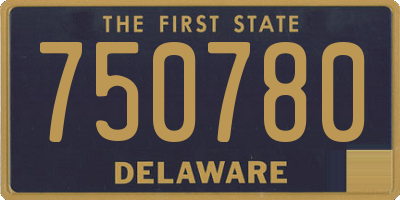 DE license plate 750780