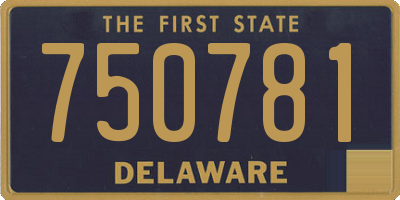 DE license plate 750781