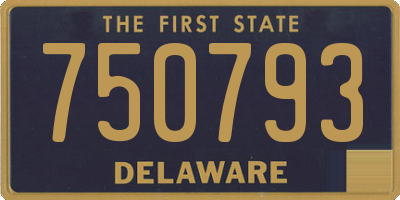 DE license plate 750793
