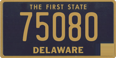 DE license plate 75080