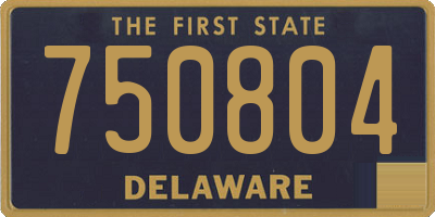 DE license plate 750804