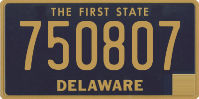 DE license plate 750807
