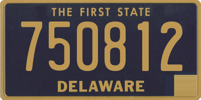 DE license plate 750812