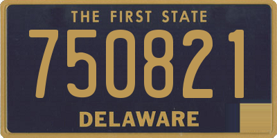 DE license plate 750821