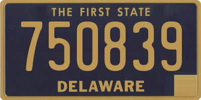 DE license plate 750839
