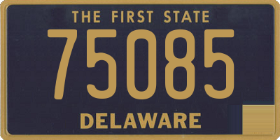 DE license plate 75085