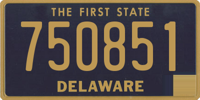 DE license plate 750851