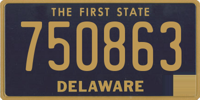 DE license plate 750863