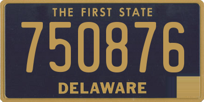 DE license plate 750876