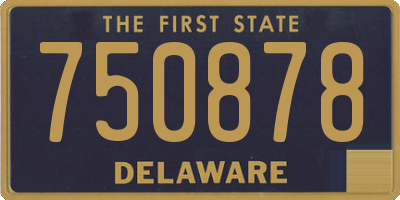DE license plate 750878