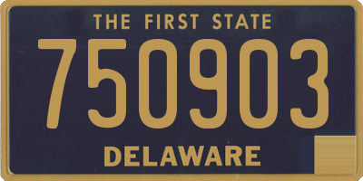 DE license plate 750903