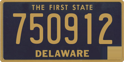DE license plate 750912
