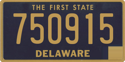 DE license plate 750915