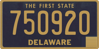 DE license plate 750920