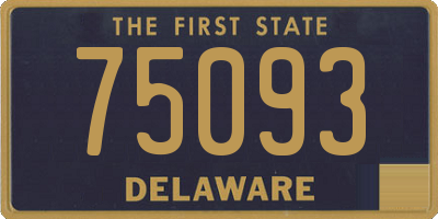 DE license plate 75093
