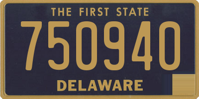DE license plate 750940