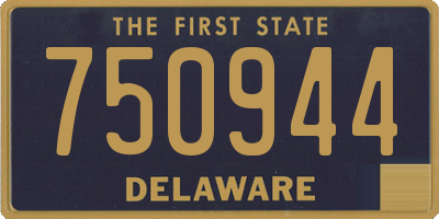 DE license plate 750944