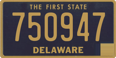 DE license plate 750947