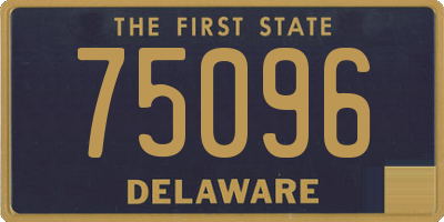 DE license plate 75096
