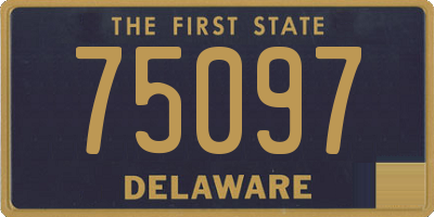 DE license plate 75097