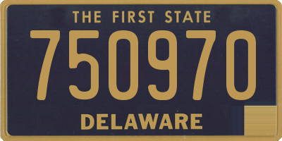DE license plate 750970