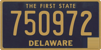 DE license plate 750972