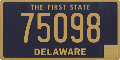 DE license plate 75098