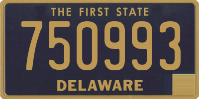 DE license plate 750993