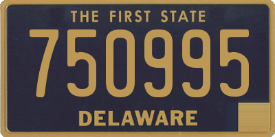 DE license plate 750995