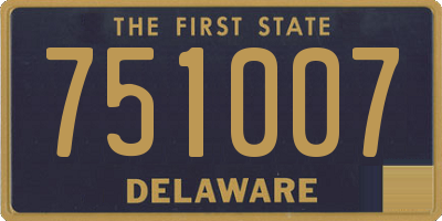DE license plate 751007