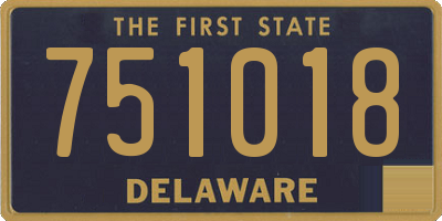 DE license plate 751018