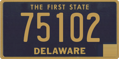 DE license plate 75102