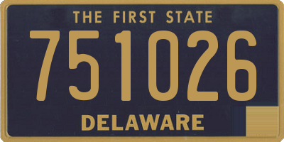 DE license plate 751026