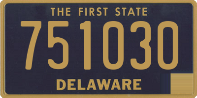 DE license plate 751030