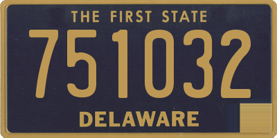 DE license plate 751032