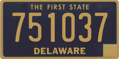 DE license plate 751037