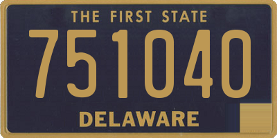 DE license plate 751040