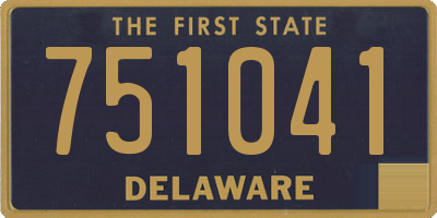 DE license plate 751041