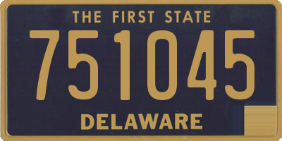DE license plate 751045
