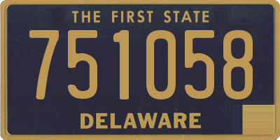 DE license plate 751058