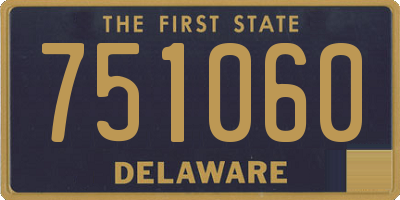 DE license plate 751060