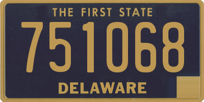 DE license plate 751068