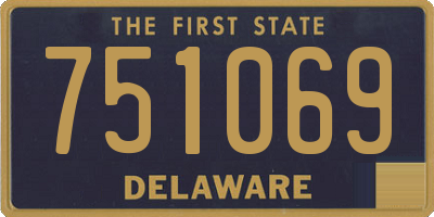 DE license plate 751069