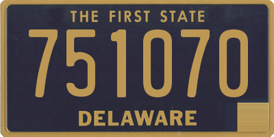DE license plate 751070