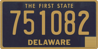 DE license plate 751082
