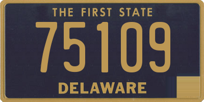 DE license plate 75109