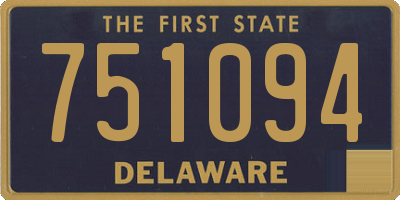 DE license plate 751094