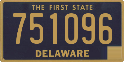 DE license plate 751096